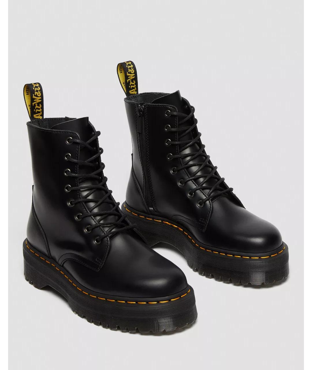 DR. MARTENS Черные кожаные ботинки, фото 2