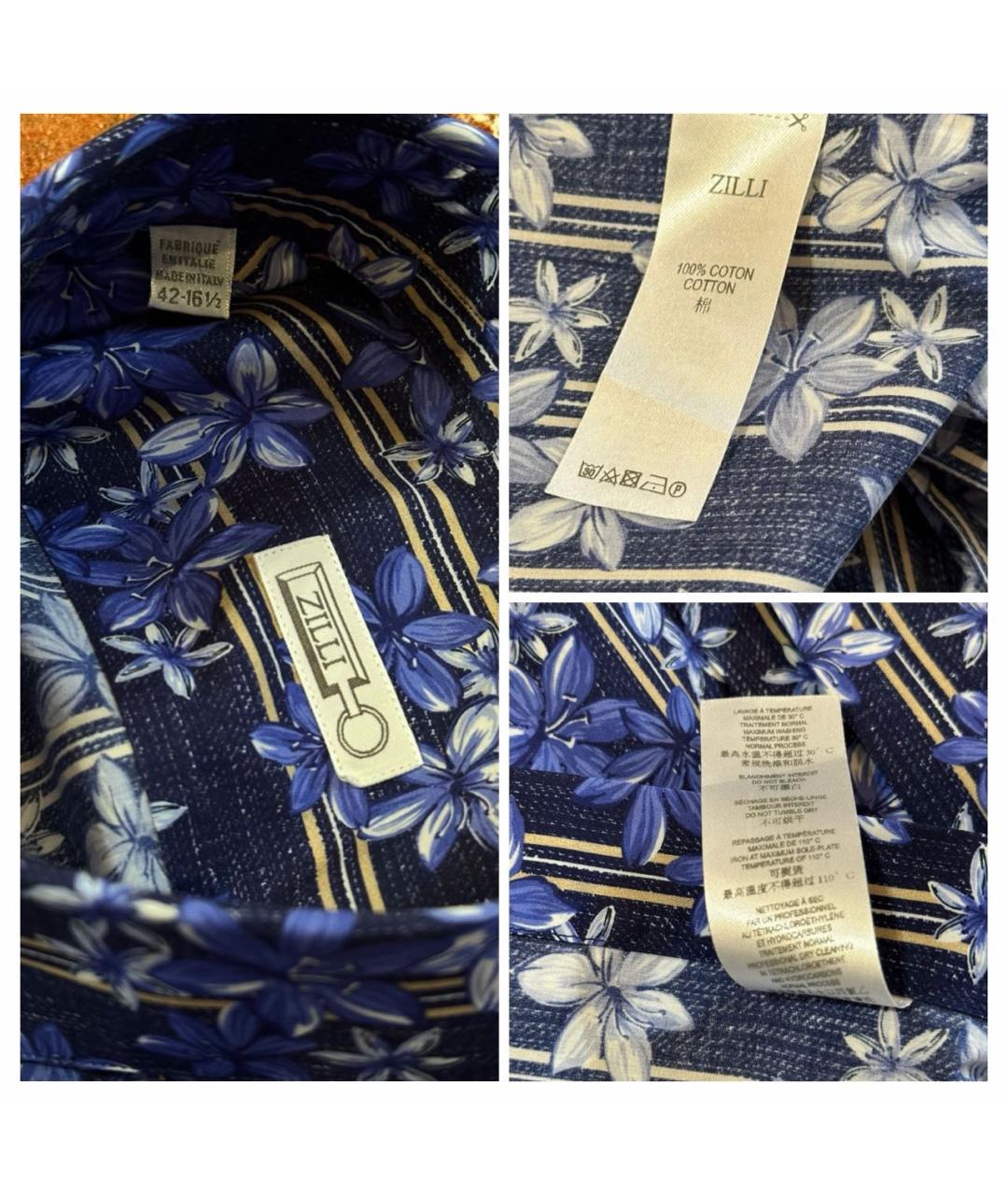 ZILLI Мульти хлопковая кэжуал рубашка, фото 6