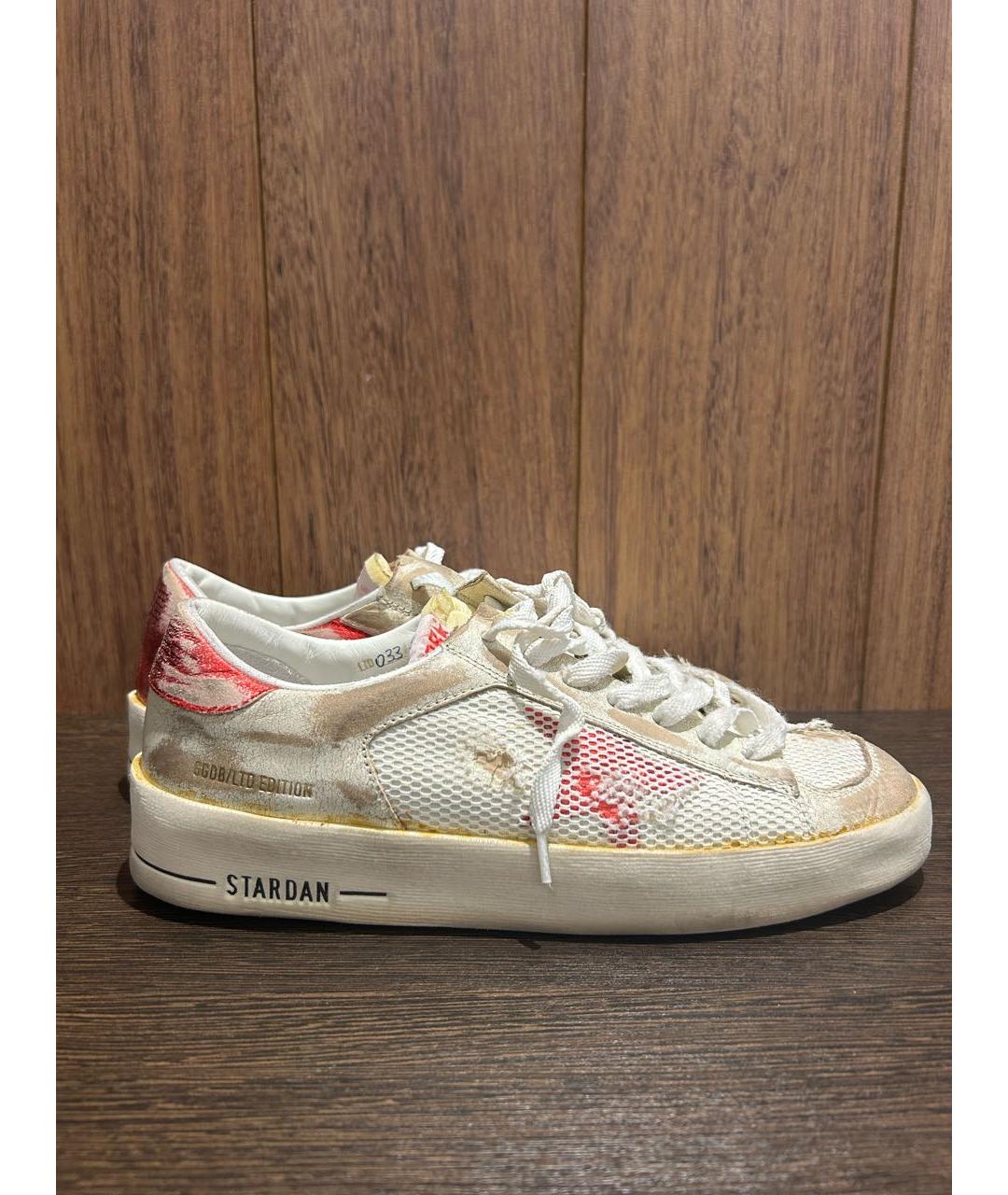 GOLDEN GOOSE DELUXE BRAND Белые кожаные кроссовки, фото 9