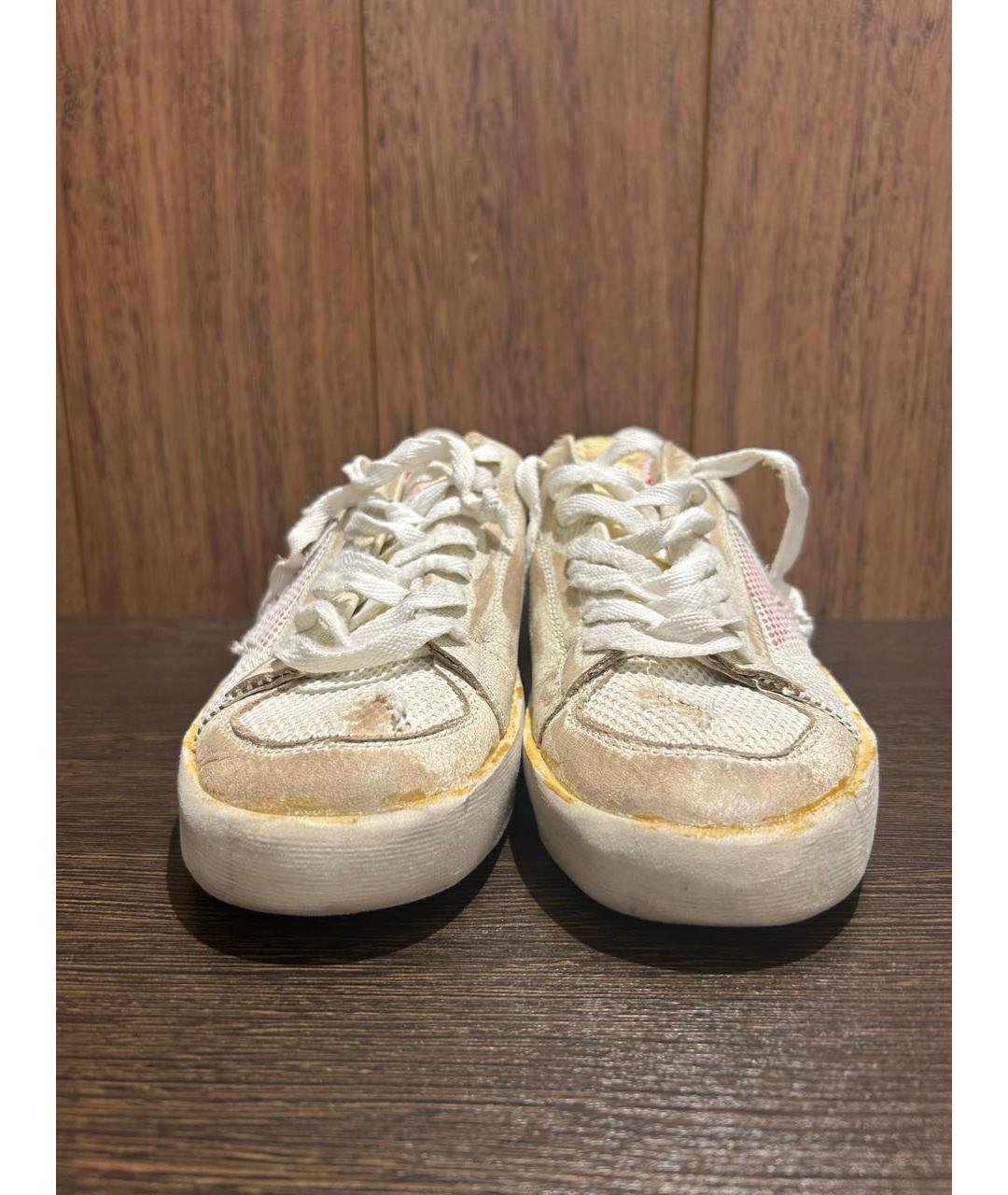 GOLDEN GOOSE DELUXE BRAND Белые кожаные кроссовки, фото 3