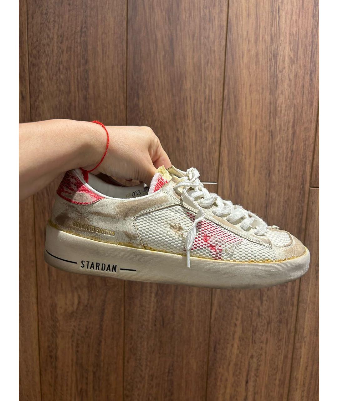 GOLDEN GOOSE DELUXE BRAND Белые кожаные кроссовки, фото 6