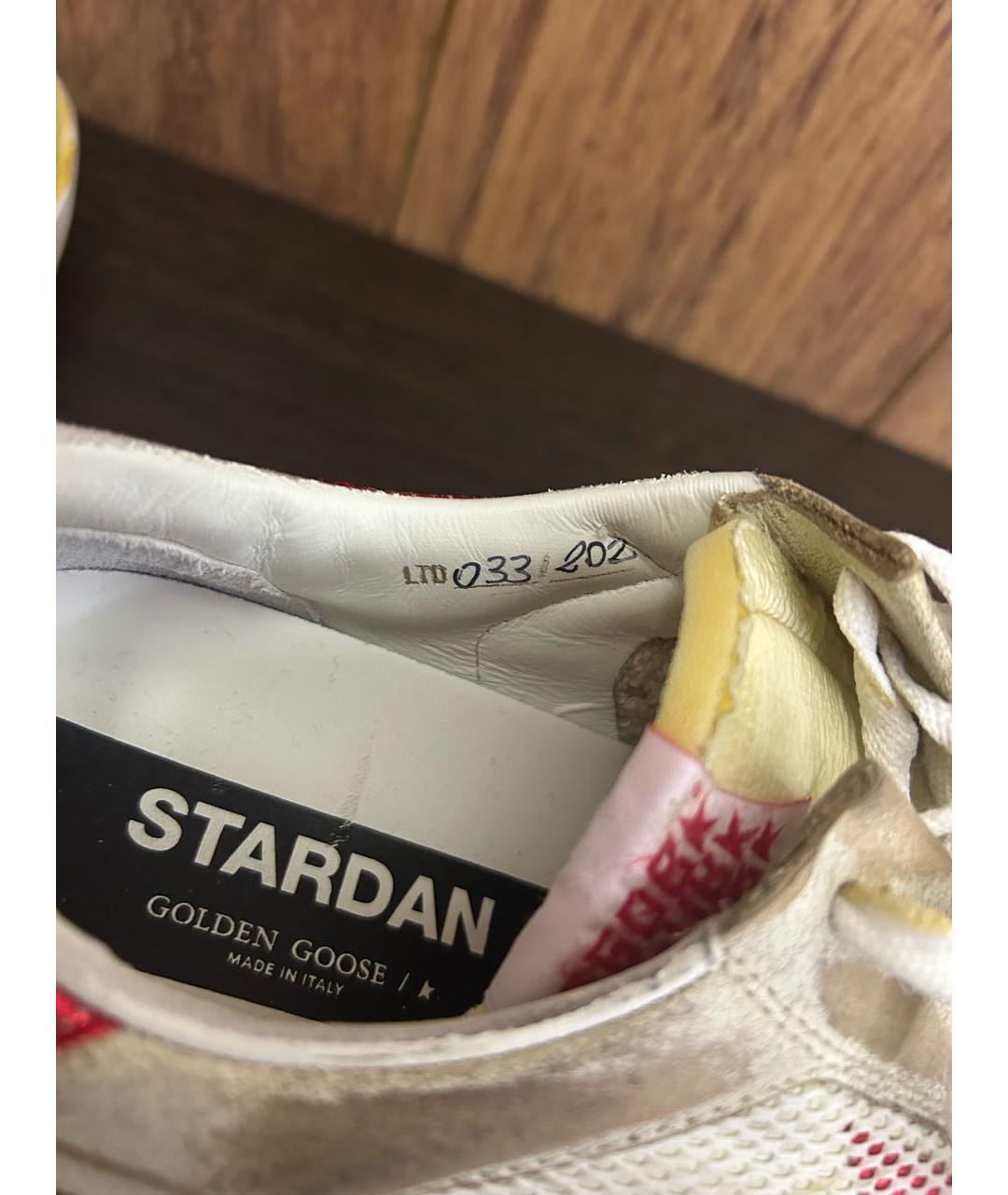 GOLDEN GOOSE DELUXE BRAND Белые кожаные кроссовки, фото 8
