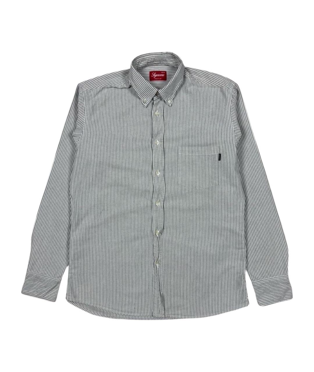 SUPREME Серая хлопковая кэжуал рубашка, фото 1