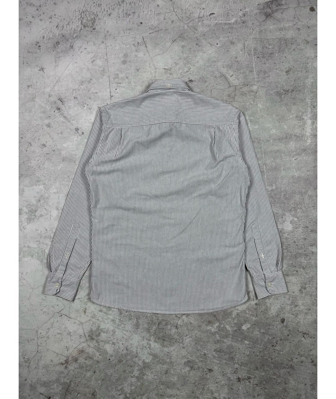 SUPREME Серая хлопковая кэжуал рубашка, фото 2