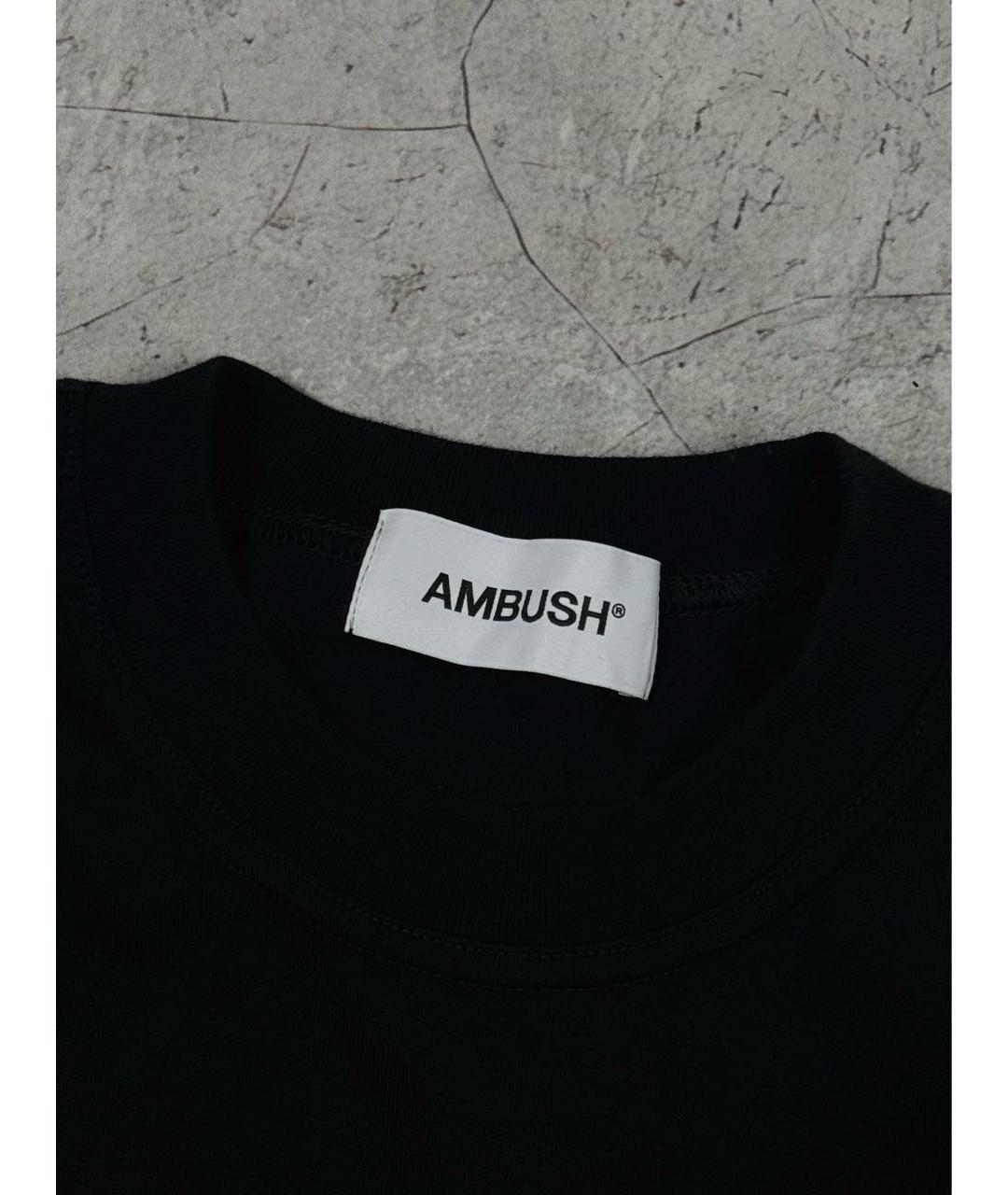 AMBUSH Черная хлопковая футболка, фото 4