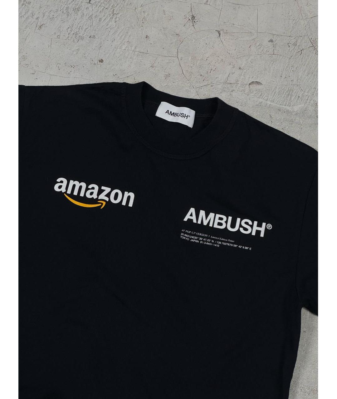 AMBUSH Черная хлопковая футболка, фото 3