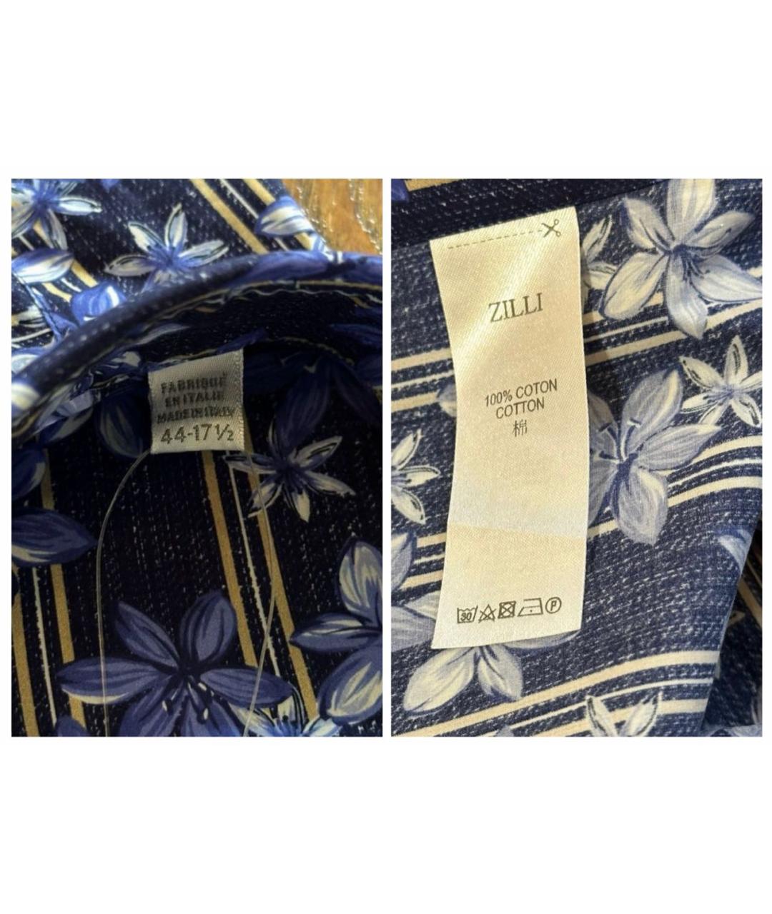 ZILLI Мульти хлопковая кэжуал рубашка, фото 5