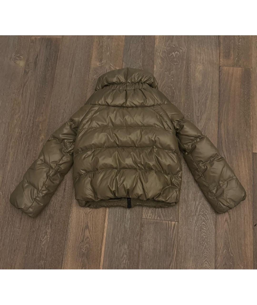 MONCLER Зеленая хлопковая куртка, фото 2