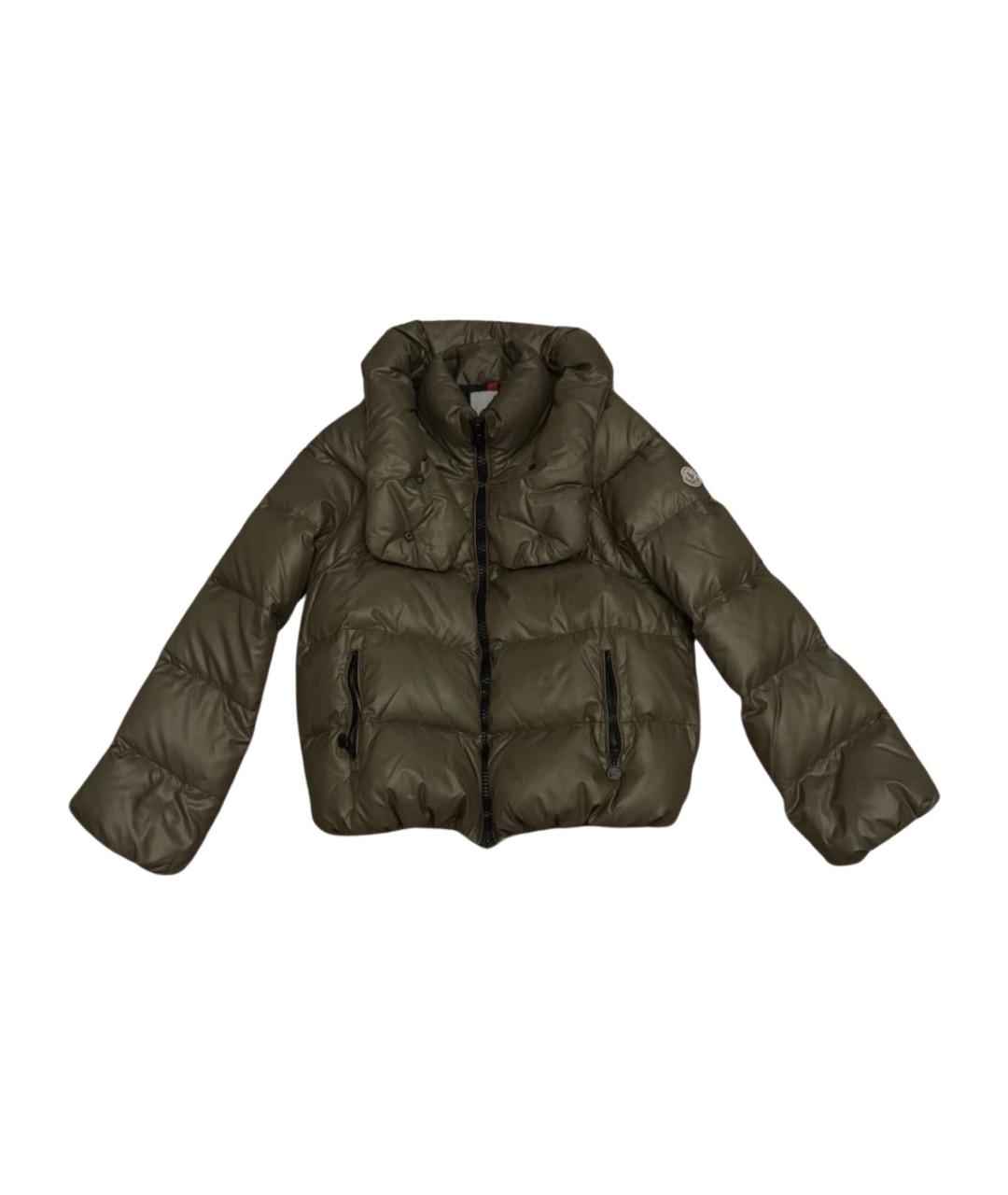 MONCLER Зеленая хлопковая куртка, фото 1