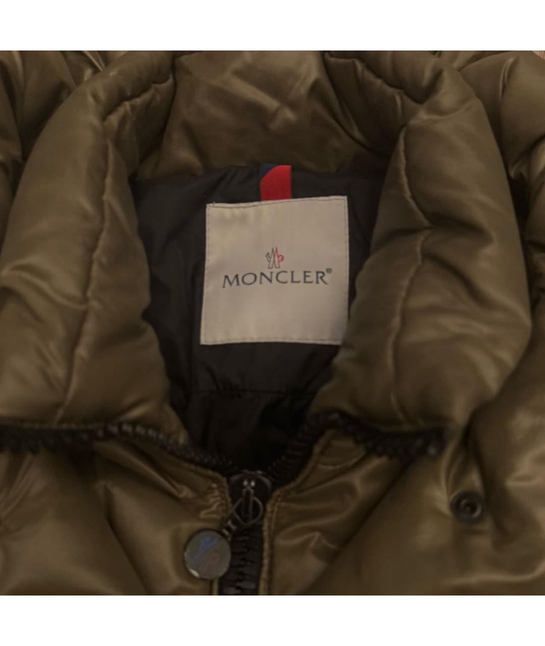 MONCLER Зеленая хлопковая куртка, фото 3