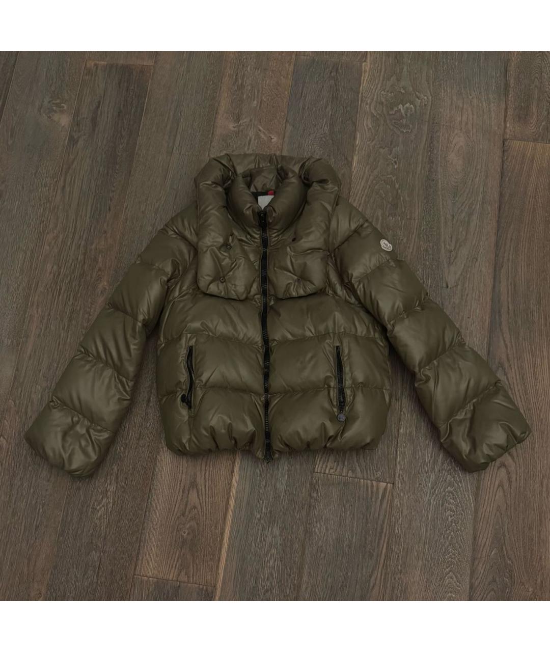 MONCLER Зеленая хлопковая куртка, фото 5