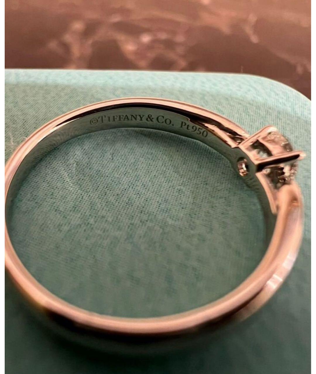 TIFFANY&CO Белое платиновое кольцо, фото 3