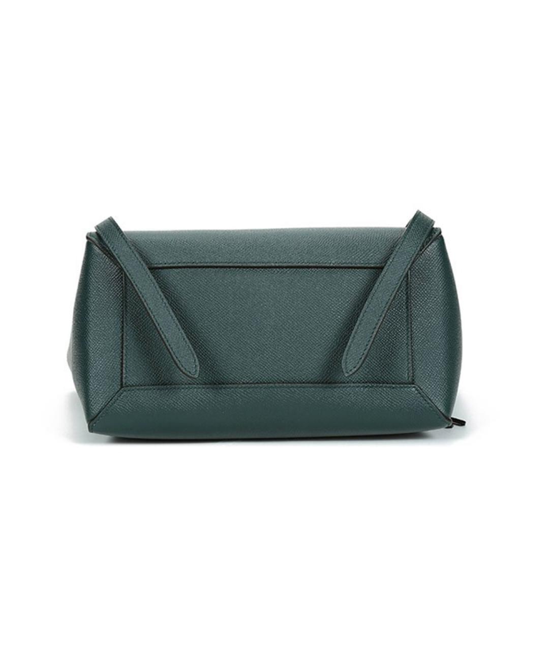 CELINE Зеленая кожаная сумка через плечо, фото 5