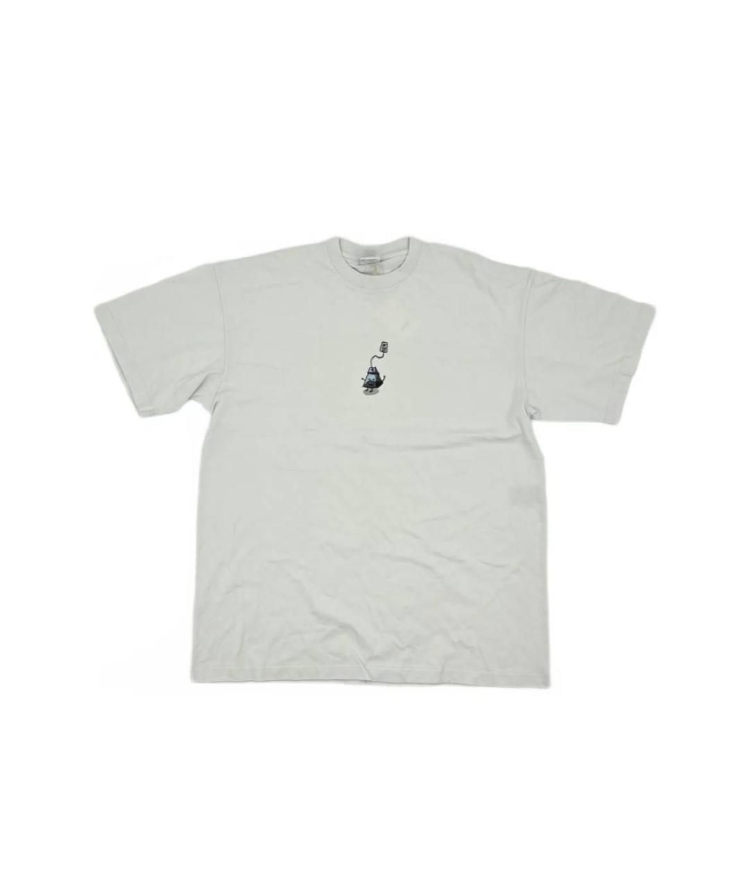 VETEMENTS Бежевая хлопковая футболка, фото 3