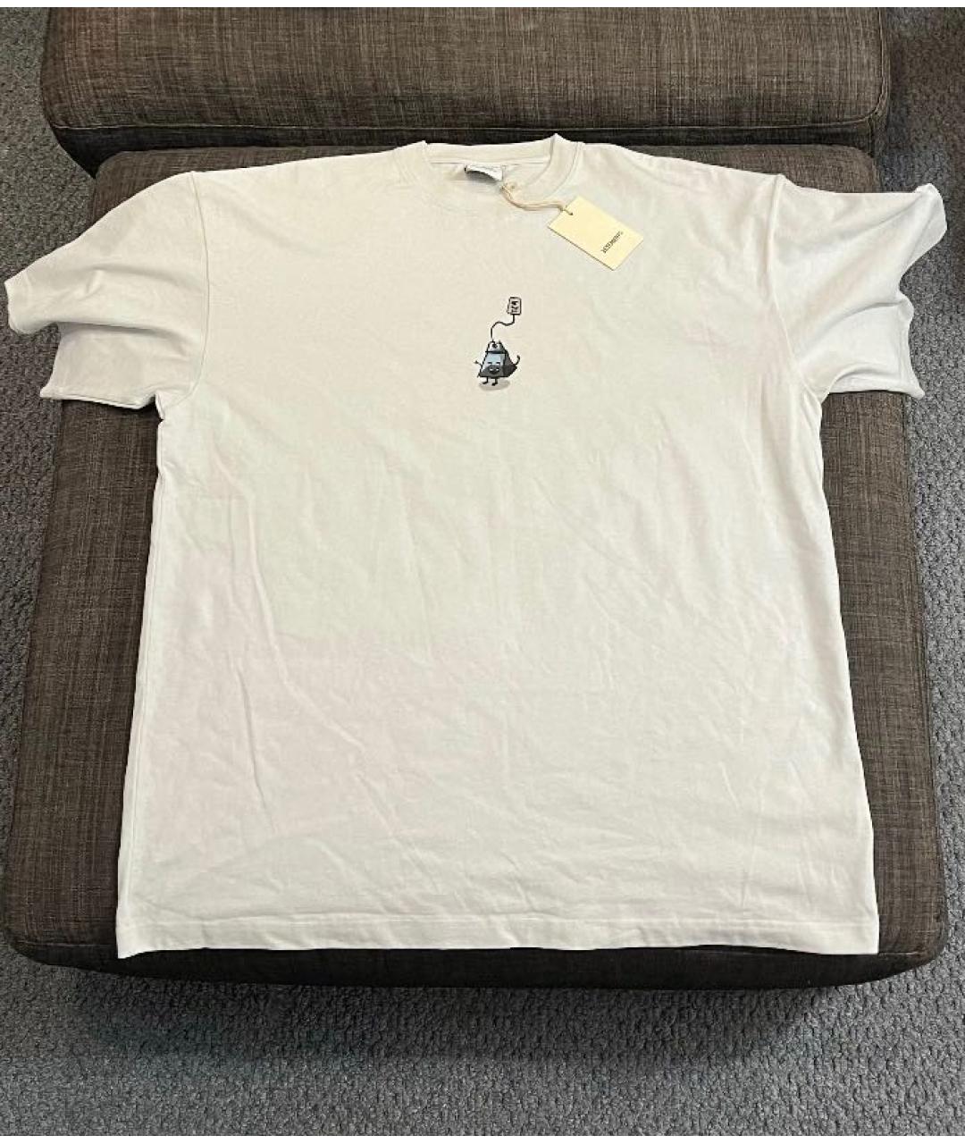 VETEMENTS Бежевая хлопковая футболка, фото 5