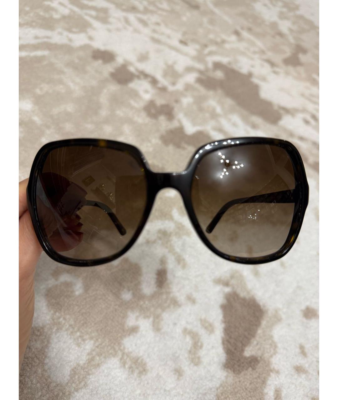 DOLCE&GABBANA Коричневые пластиковые солнцезащитные очки, фото 2