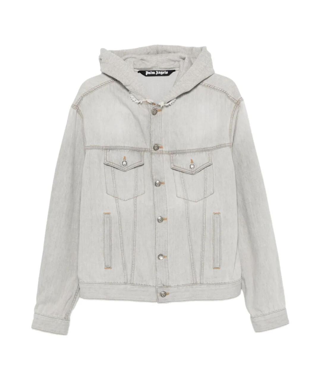 PALM ANGELS Серая хлопковая куртка, фото 1