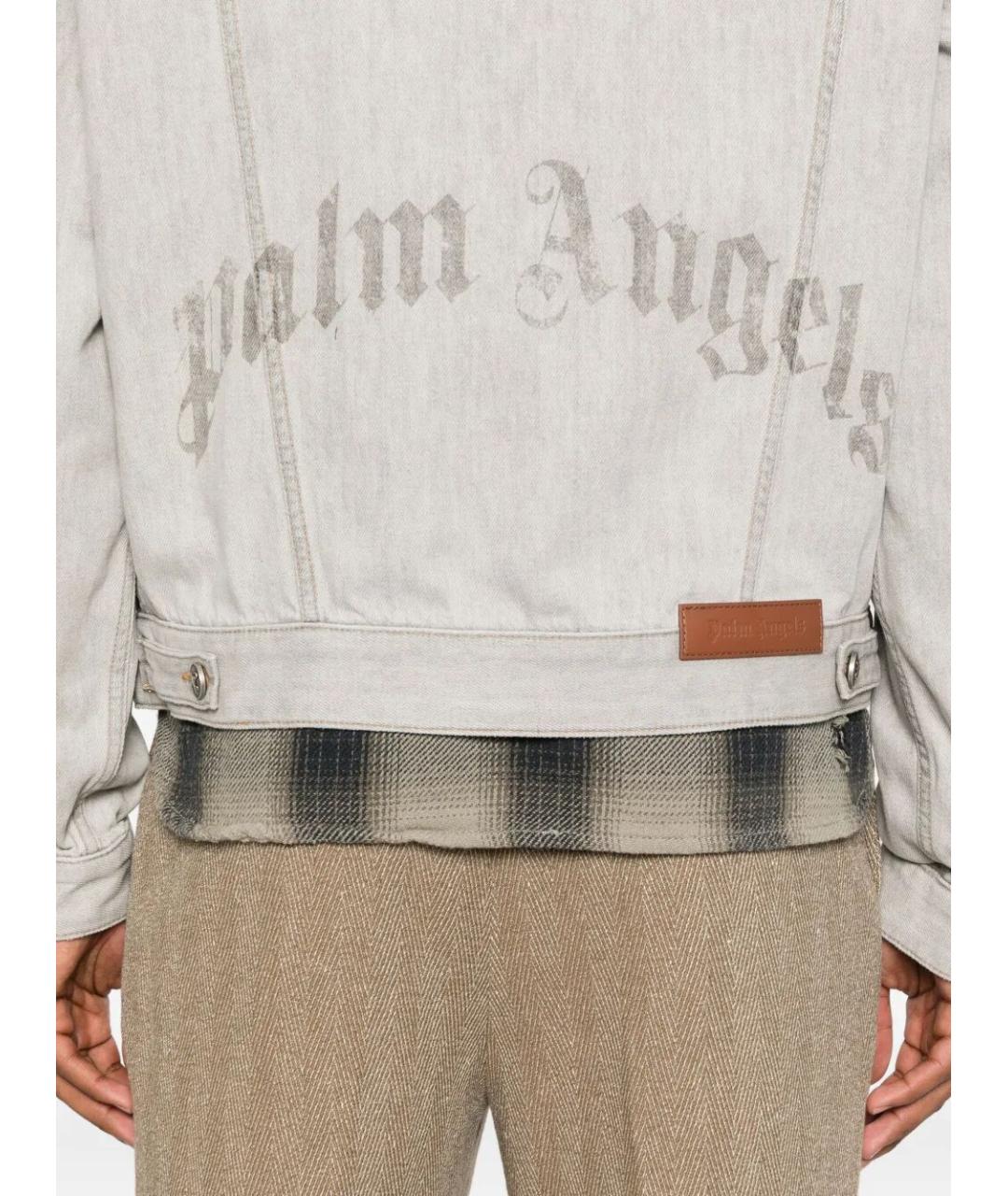 PALM ANGELS Серая хлопковая куртка, фото 3