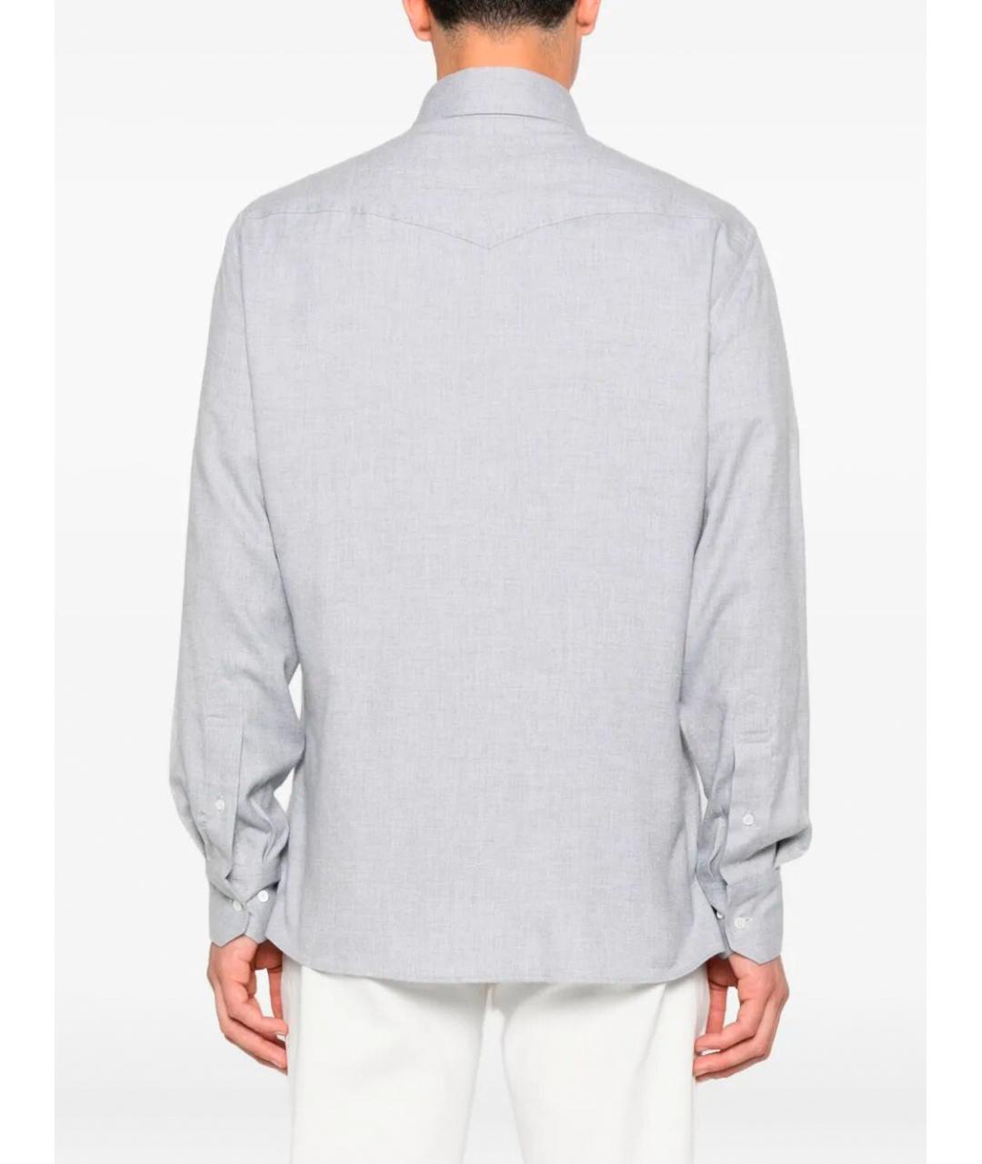 BRUNELLO CUCINELLI Серый хлопковый пиджак, фото 2