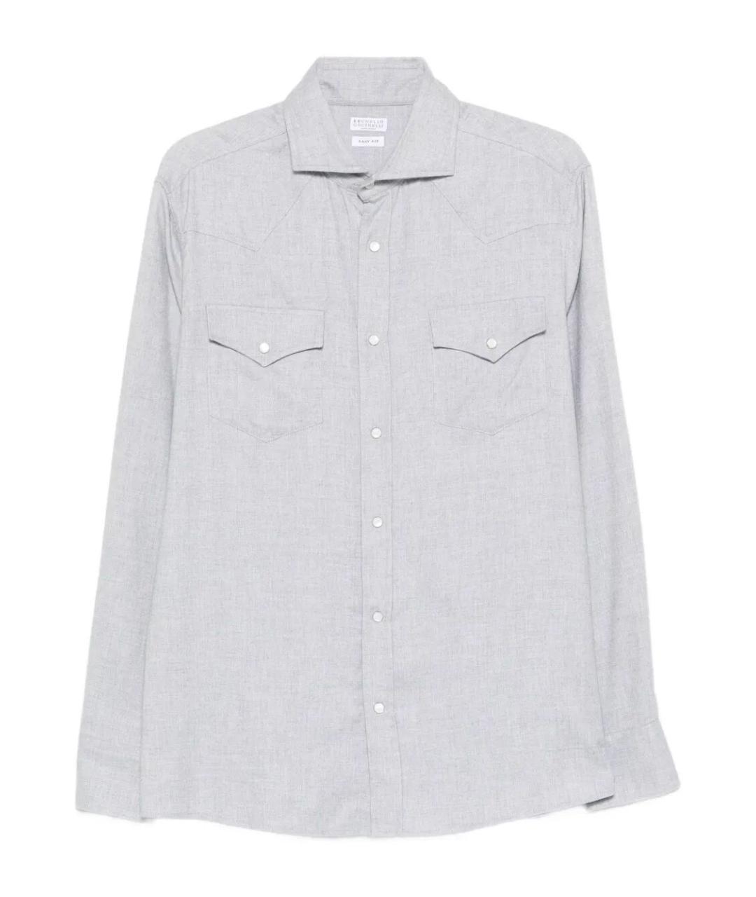 BRUNELLO CUCINELLI Серый хлопковый пиджак, фото 5