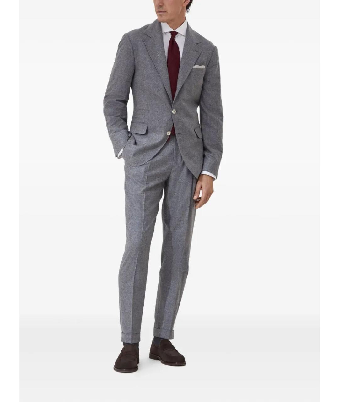 BRUNELLO CUCINELLI Белая хлопковая классическая рубашка, фото 2