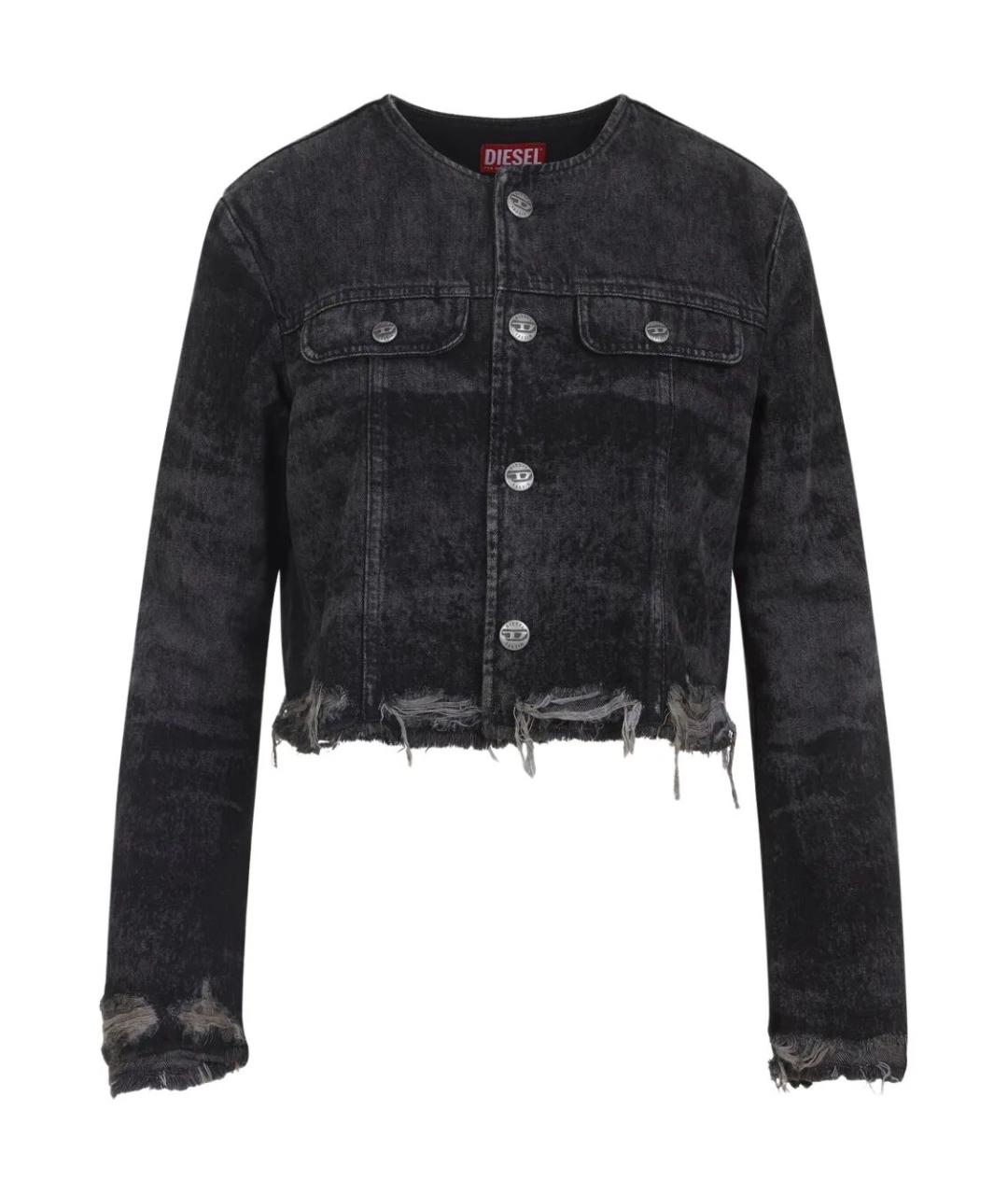 DIESEL Серая хлопковая куртка, фото 1