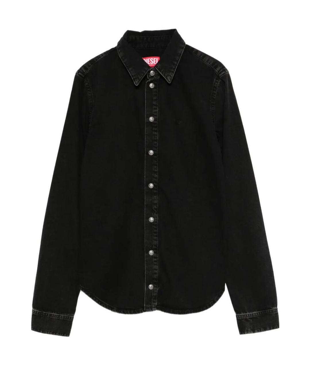 DIESEL Черная хлопковая рубашка, фото 1