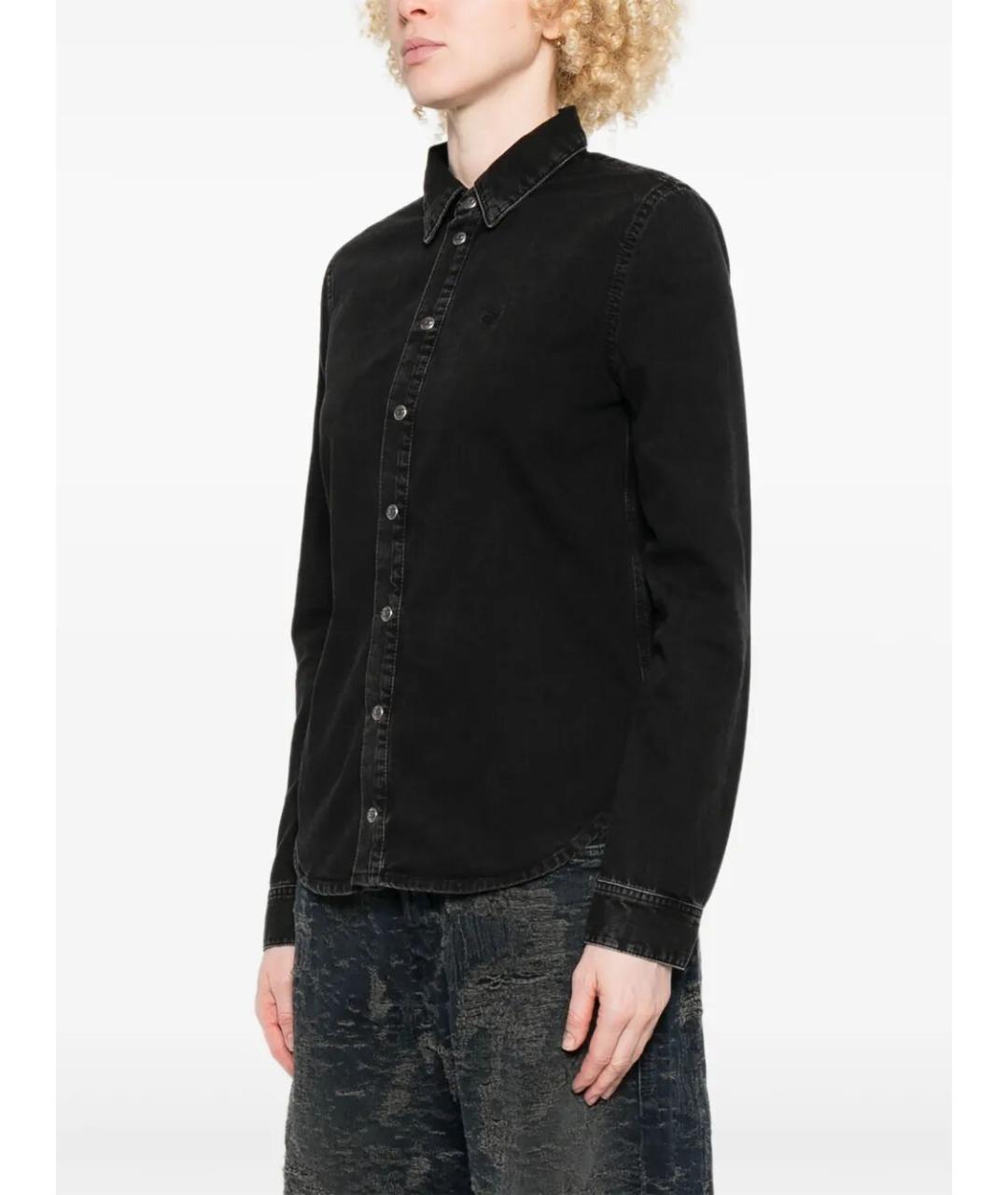 DIESEL Черная хлопковая рубашка, фото 5