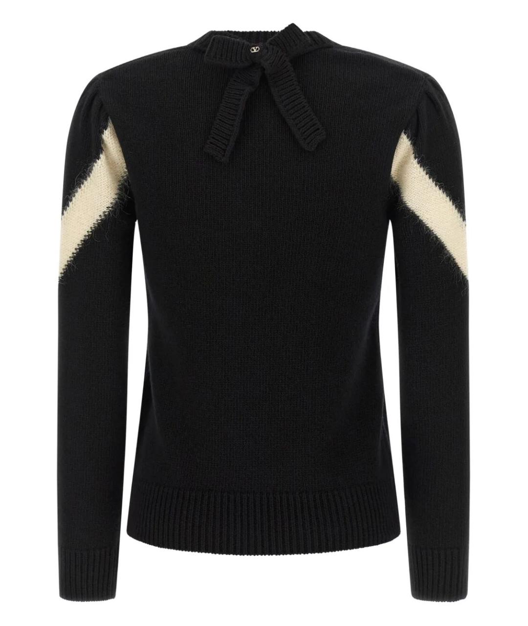 VALENTINO Черный шерстяной джемпер / свитер, фото 2
