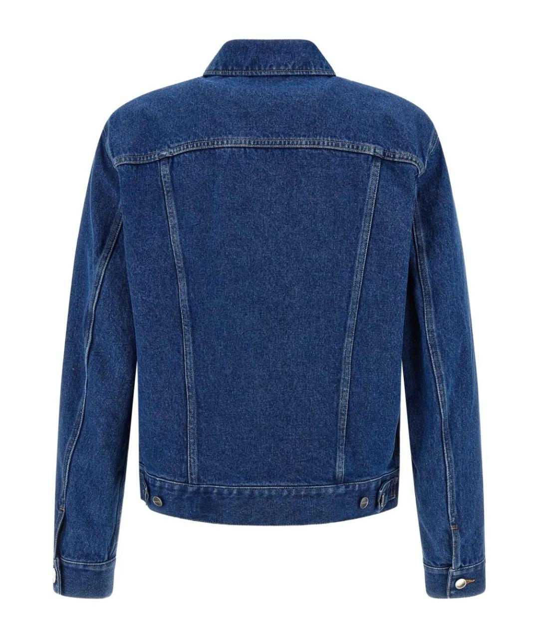 GUCCI Синие хлопковые прямые джинсы, фото 2