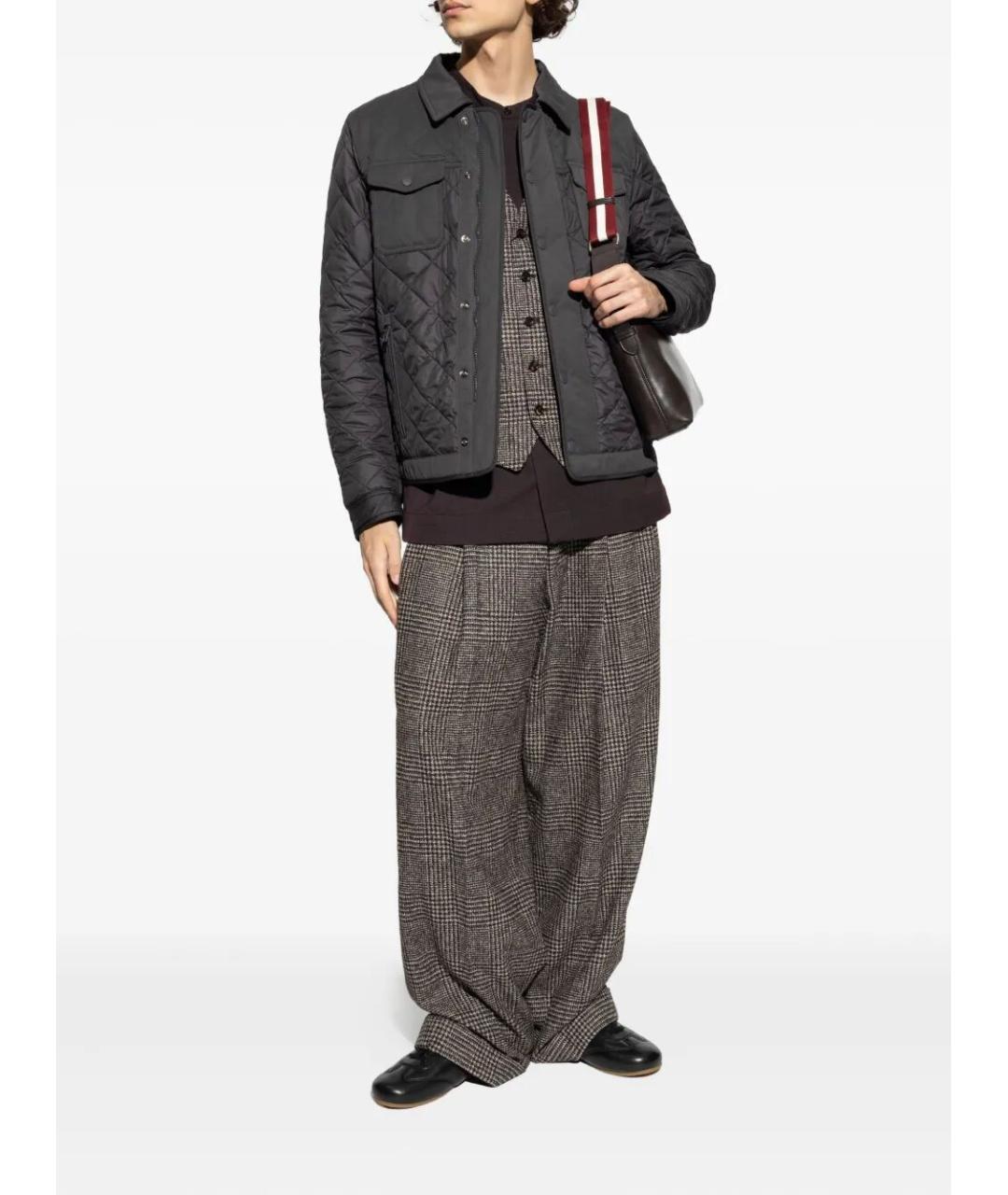 DOLCE&GABBANA Антрацитовая полиэстеровая куртка, фото 2