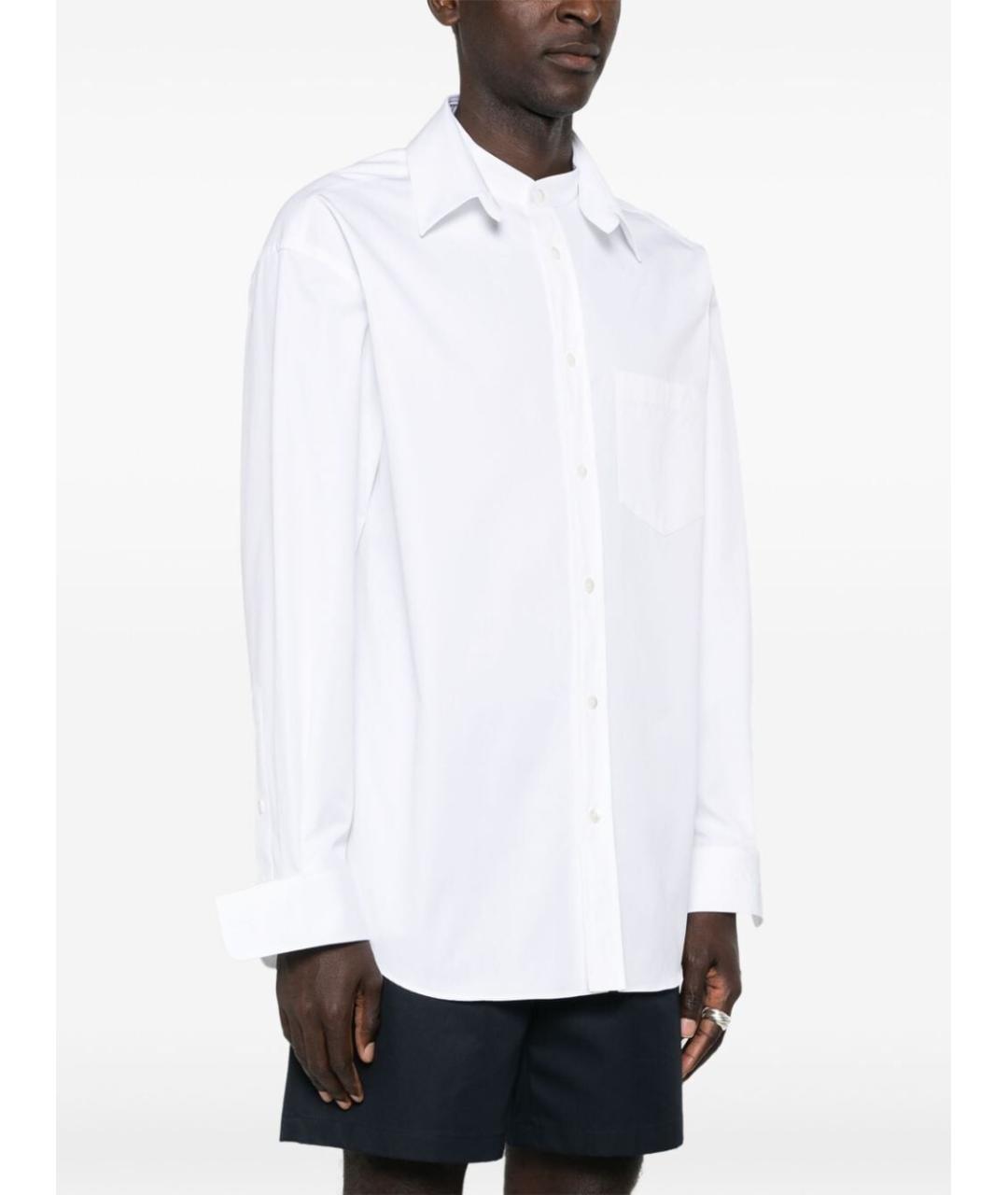 GUCCI Белая хлопковая классическая рубашка, фото 5
