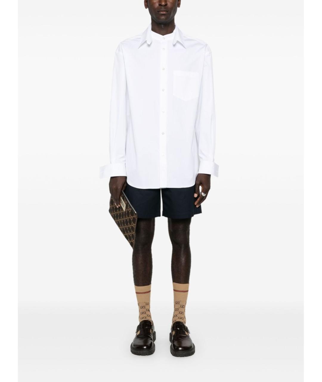 GUCCI Белая хлопковая классическая рубашка, фото 2