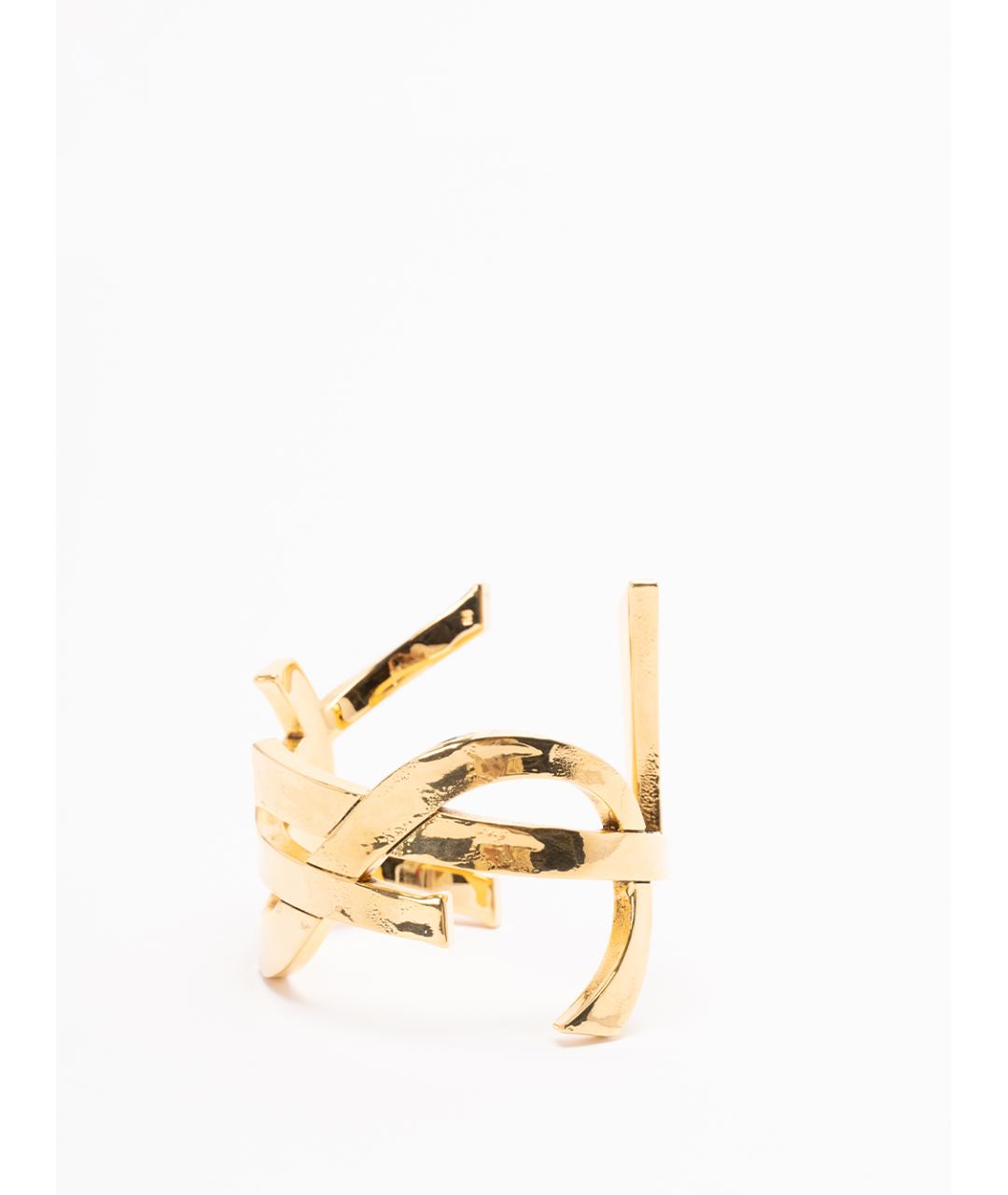 SAINT LAURENT Золотая латунная булавка / брошь, фото 3