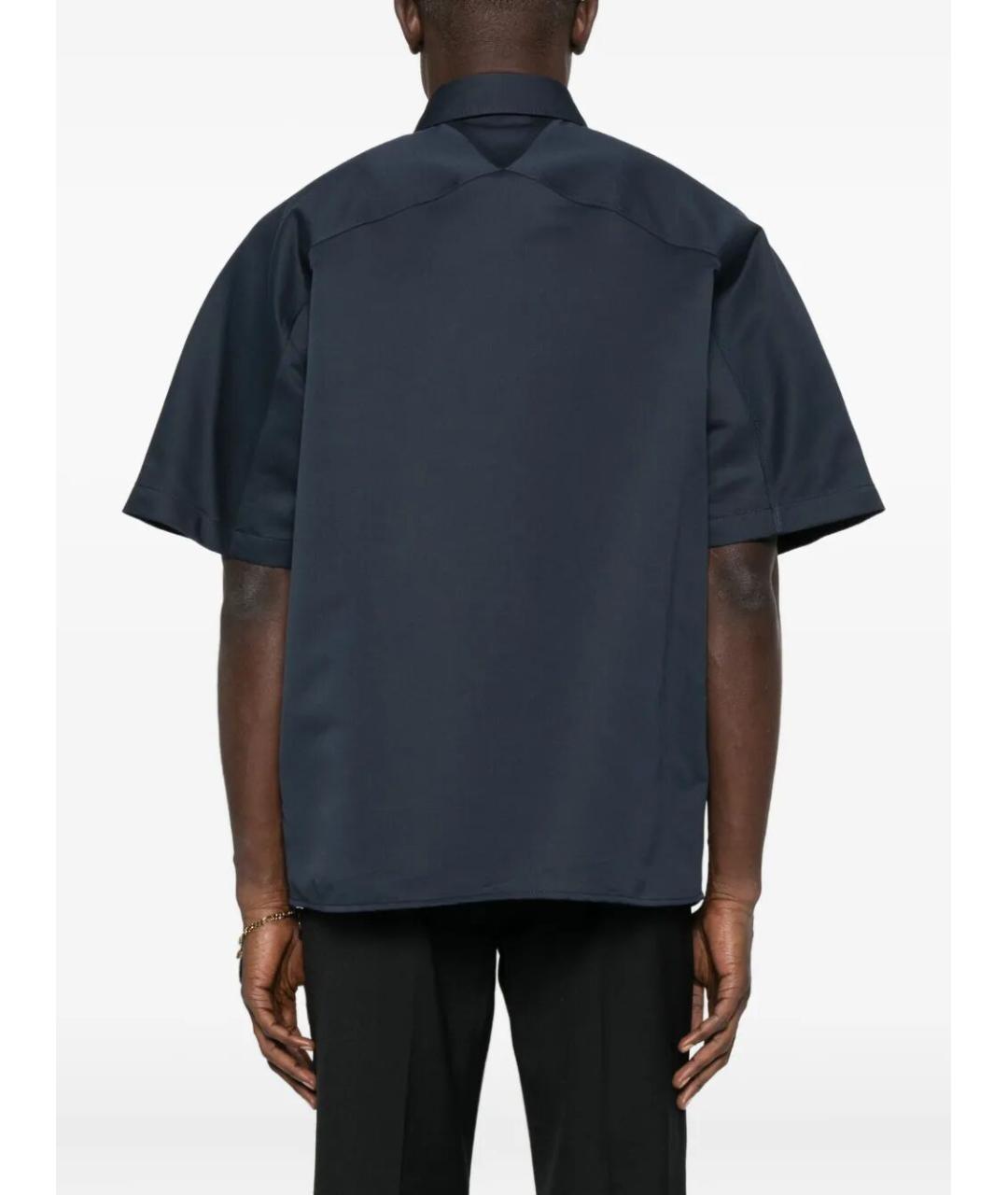 BOTTEGA VENETA Синяя хлопковая кэжуал рубашка, фото 4