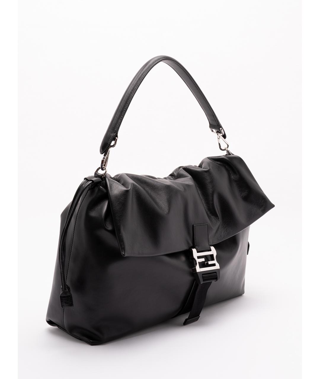 FENDI Черная кожаная сумка на плечо, фото 3