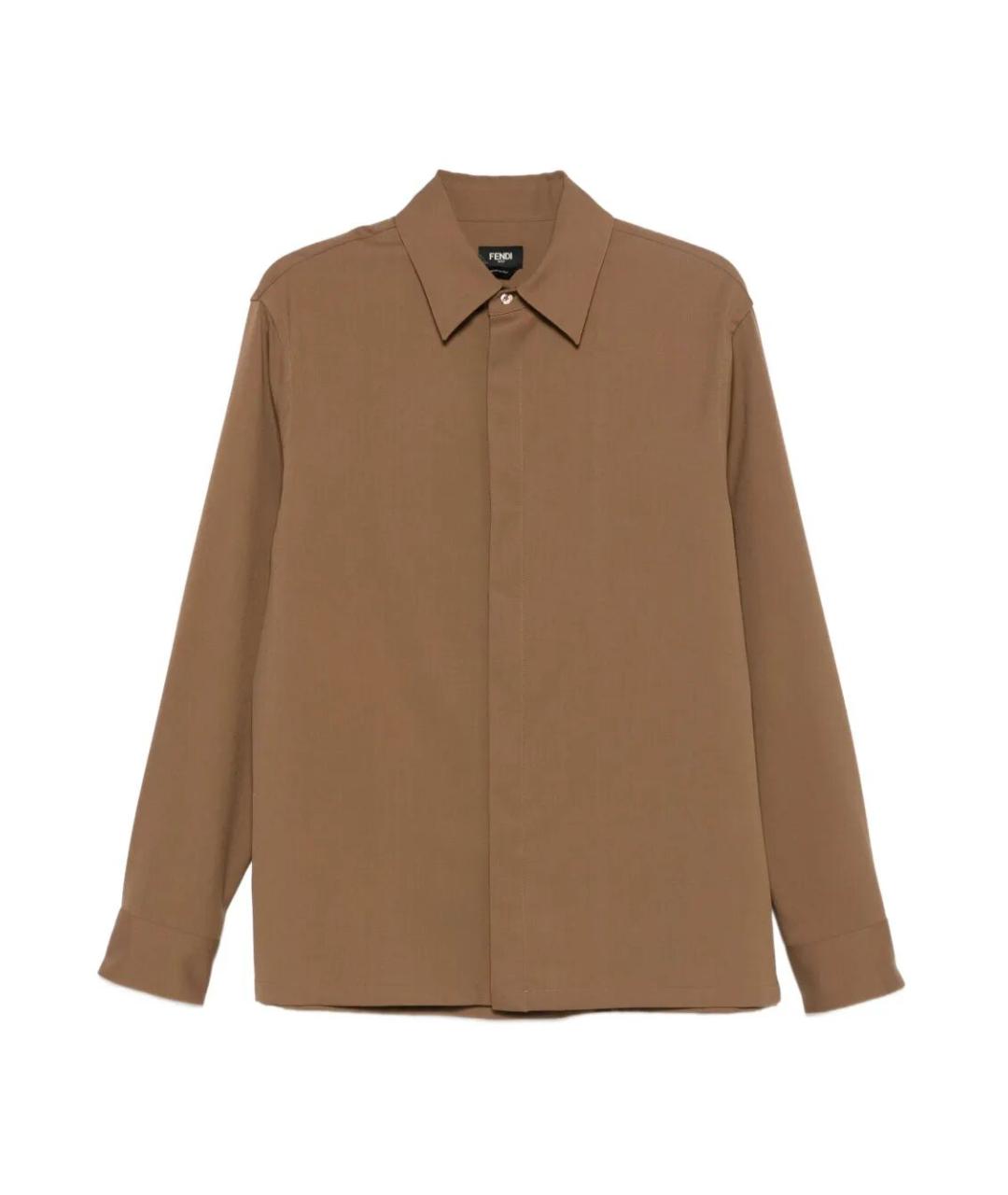 FENDI Бежевый шерстяной пиджак, фото 1