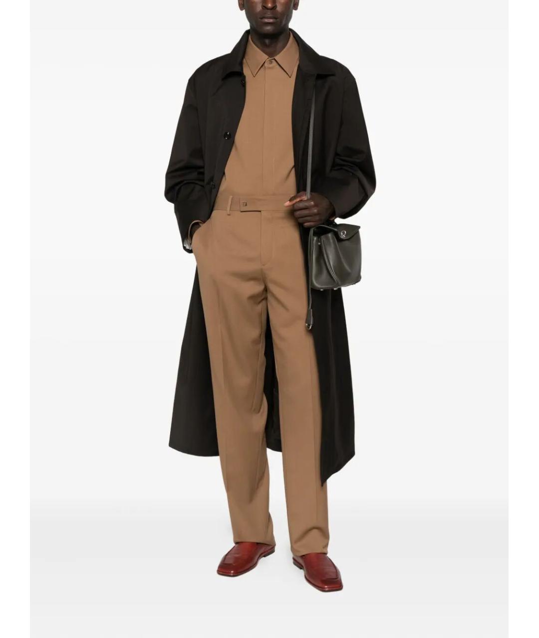 FENDI Бежевый шерстяной пиджак, фото 2