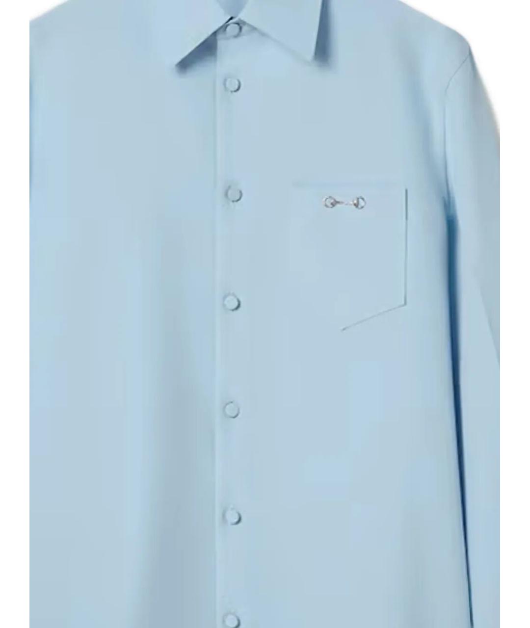 GUCCI Голубой полиэстеровый пиджак, фото 2