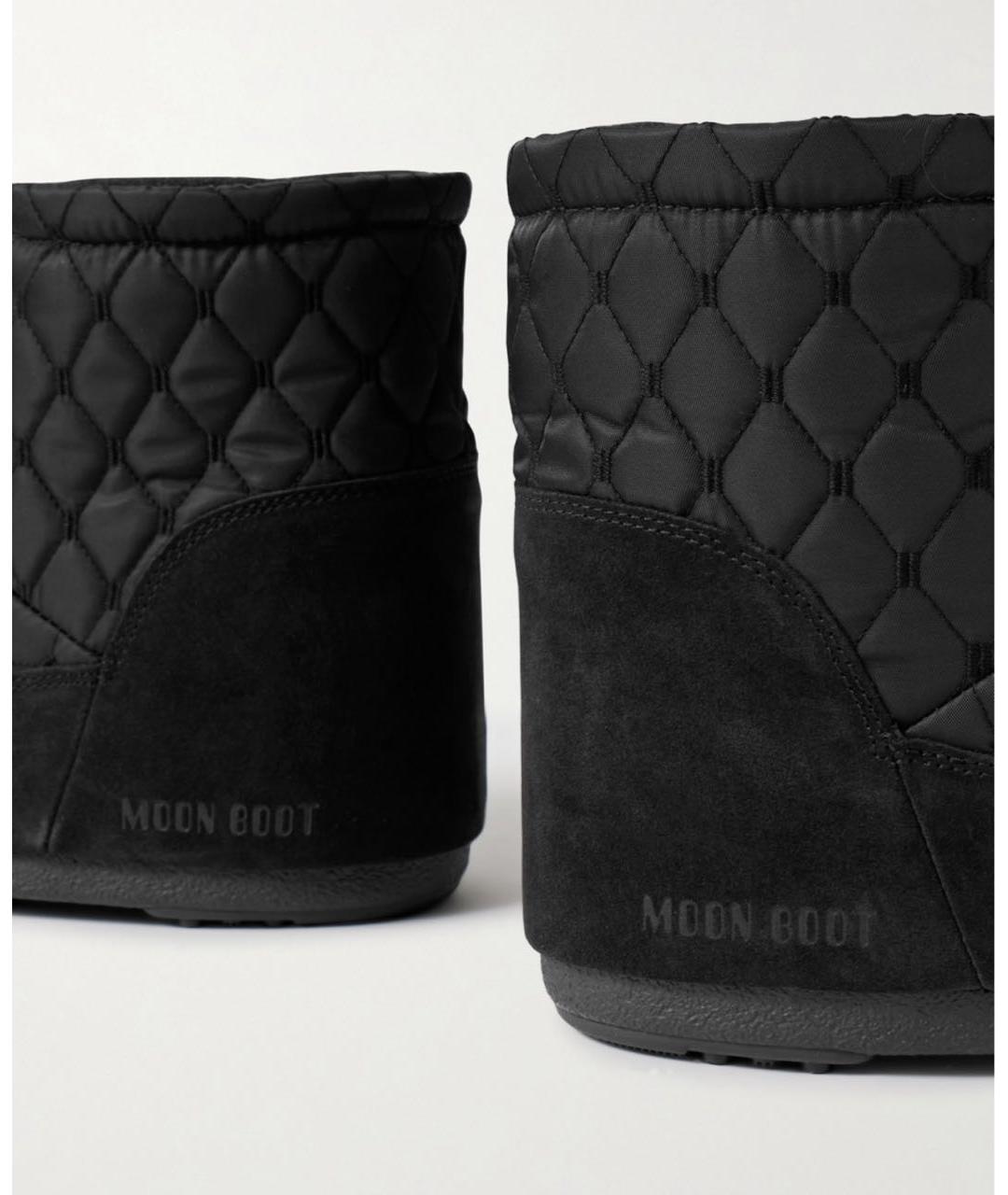 MOON BOOT Черные текстильные сапоги, фото 4