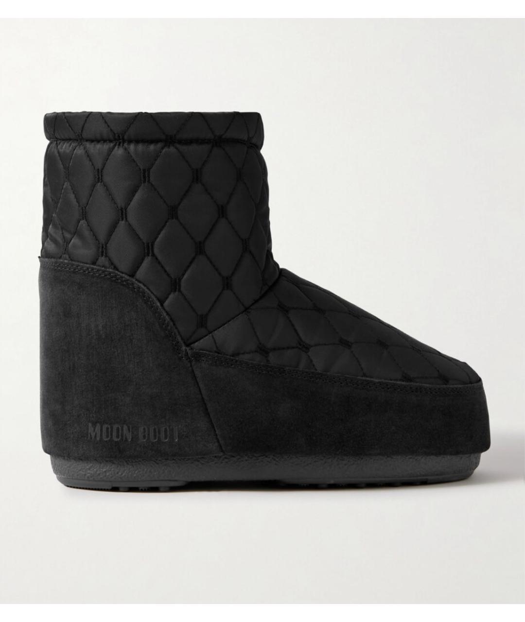MOON BOOT Черные текстильные сапоги, фото 6