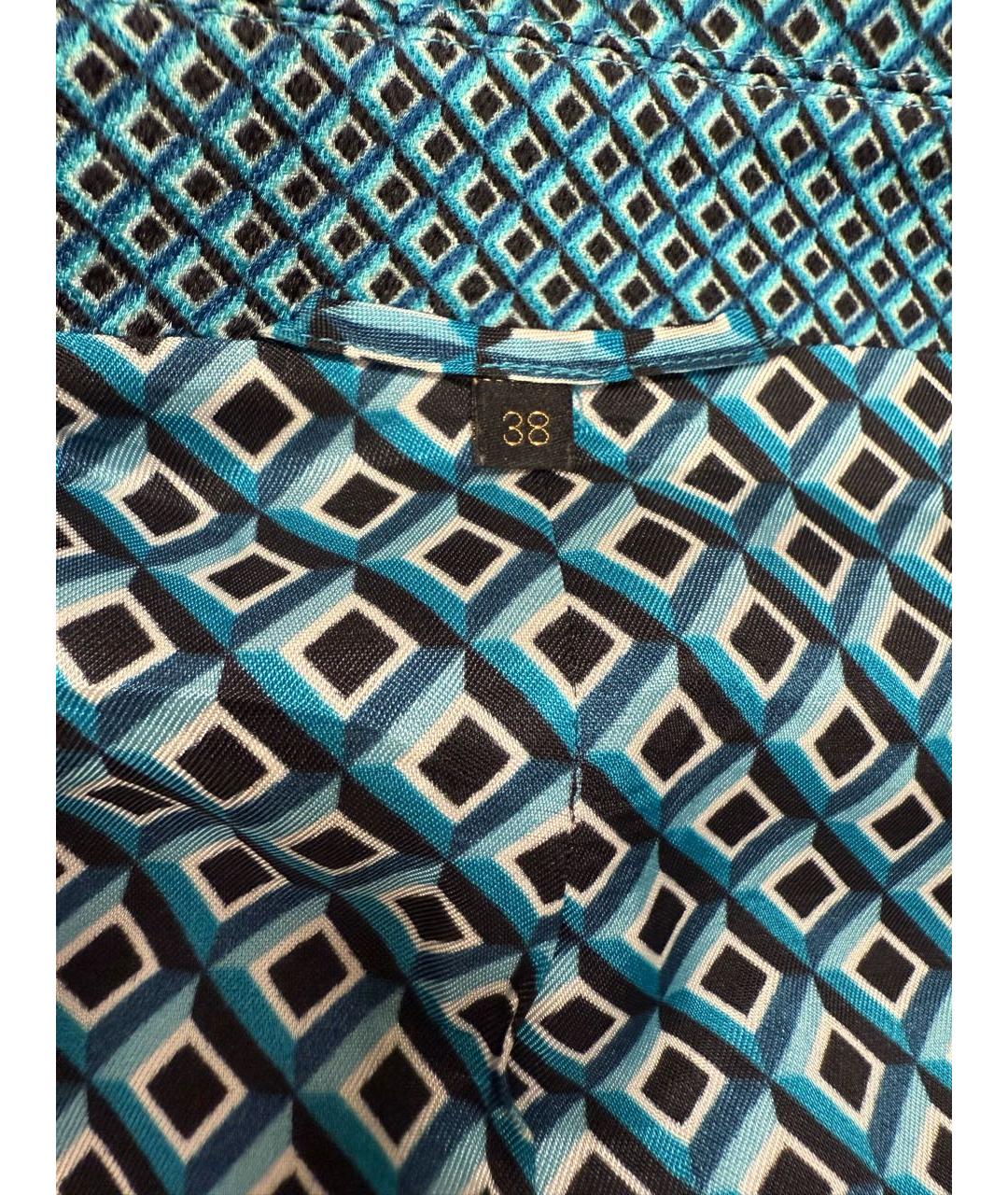 HUGO BOSS Бирюзовый хлопко-эластановый костюм с брюками, фото 5