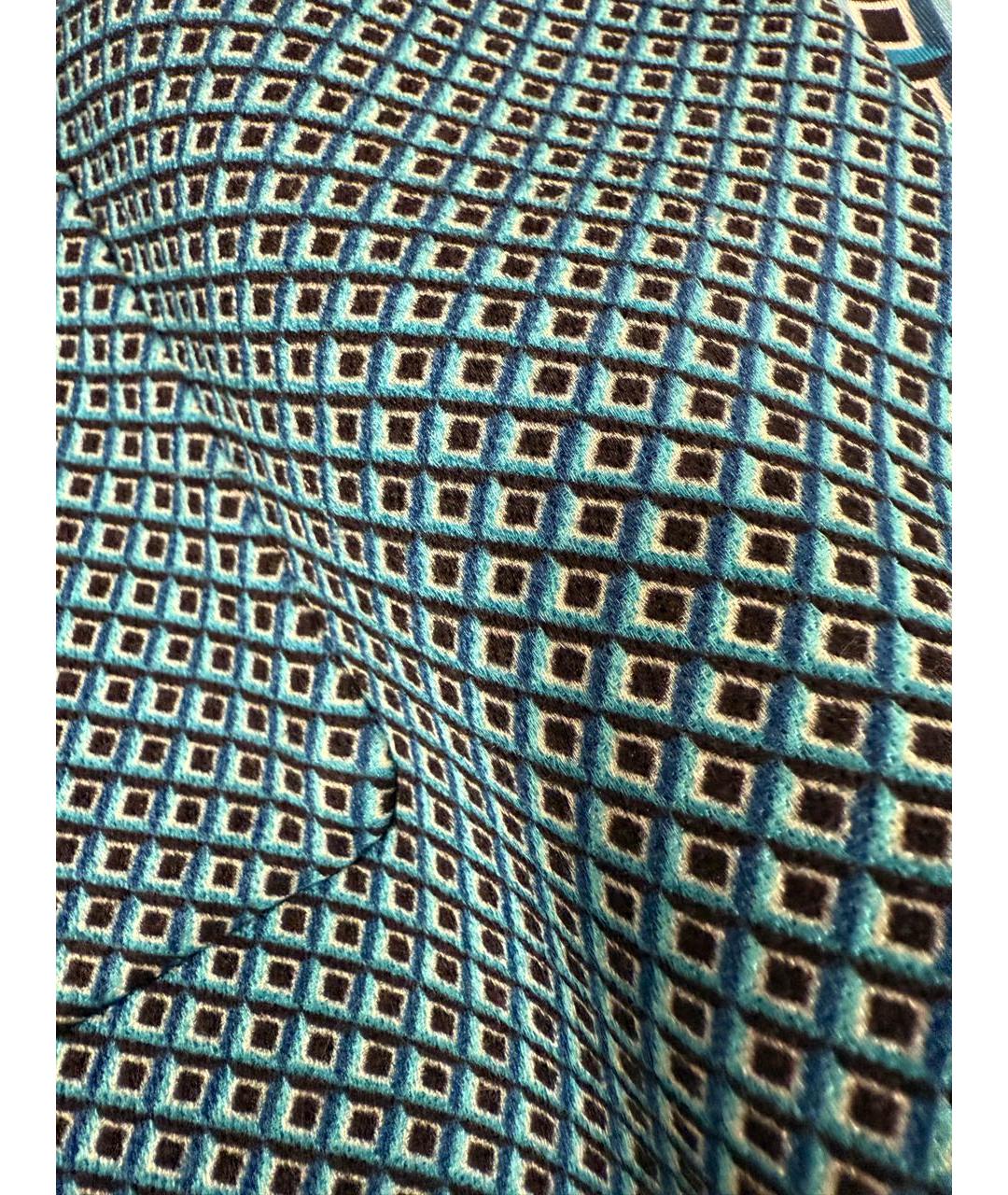 HUGO BOSS Бирюзовый хлопко-эластановый костюм с брюками, фото 4