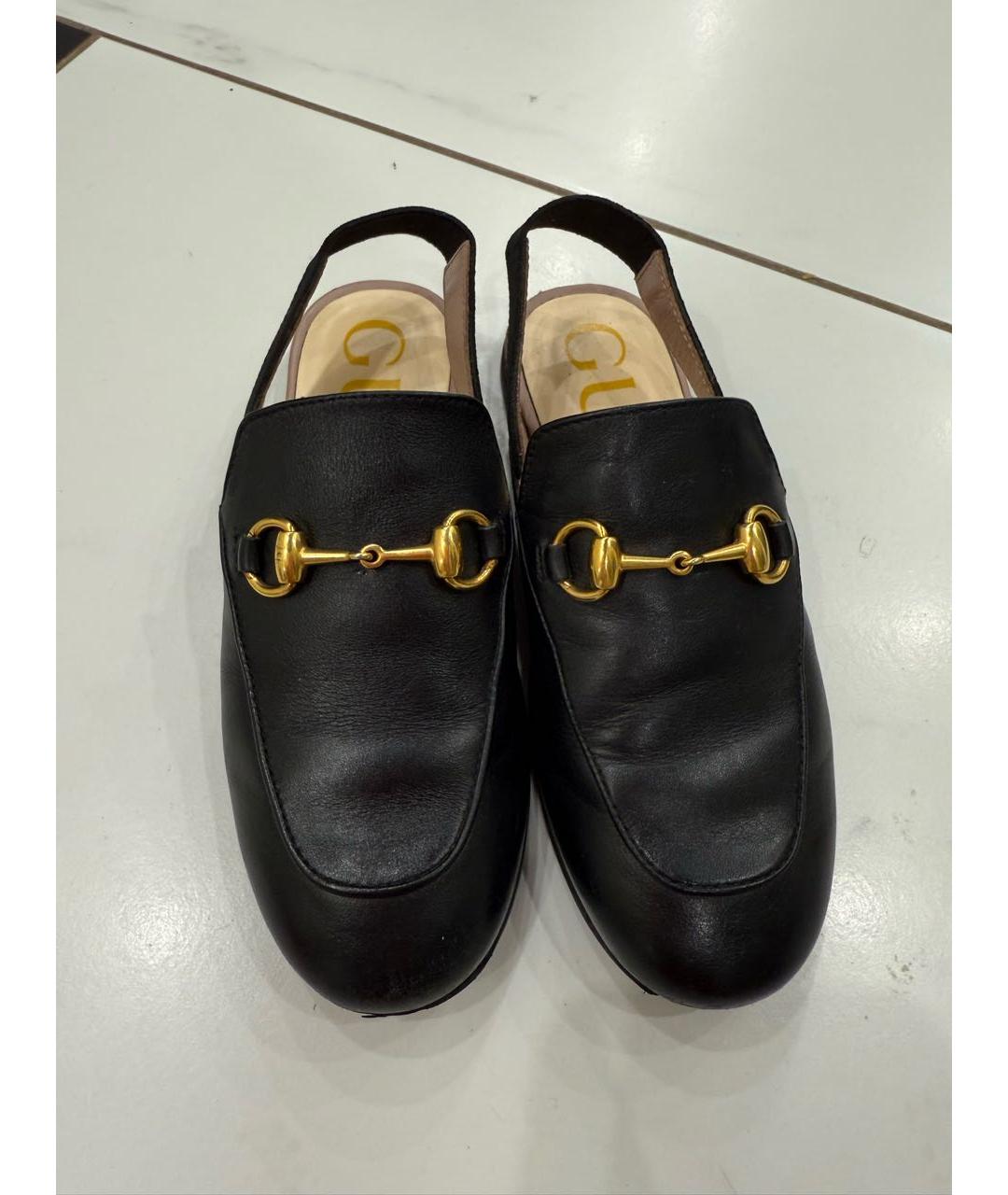 GUCCI Черные кожаные лоферы/мокасины, фото 8