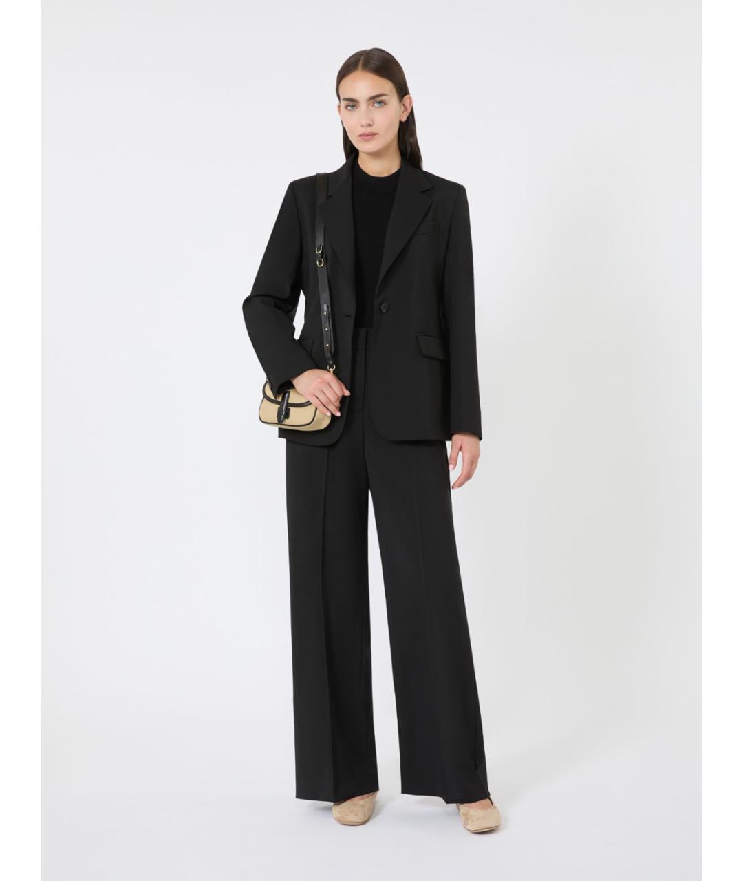 WEEKEND MAX MARA Черная вискозная блузы, фото 2