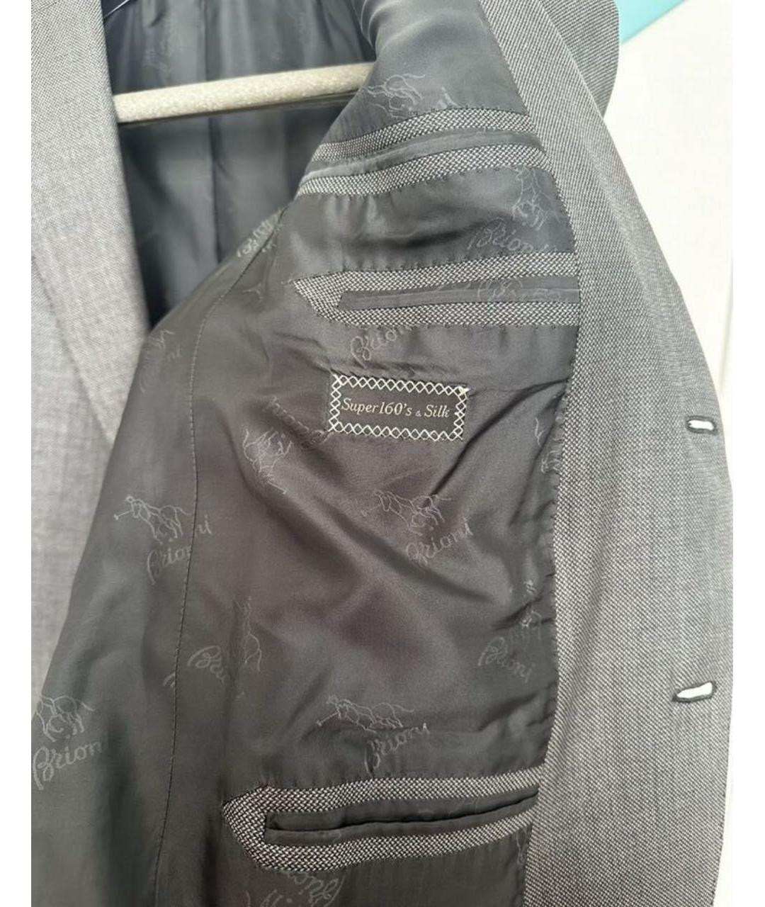 BRIONI Серебрянный кашемировый пиджак, фото 8