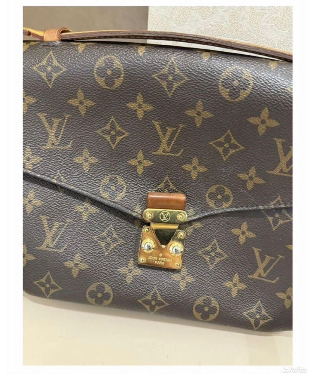 LOUIS VUITTON Коричневая сумка через плечо, фото 4