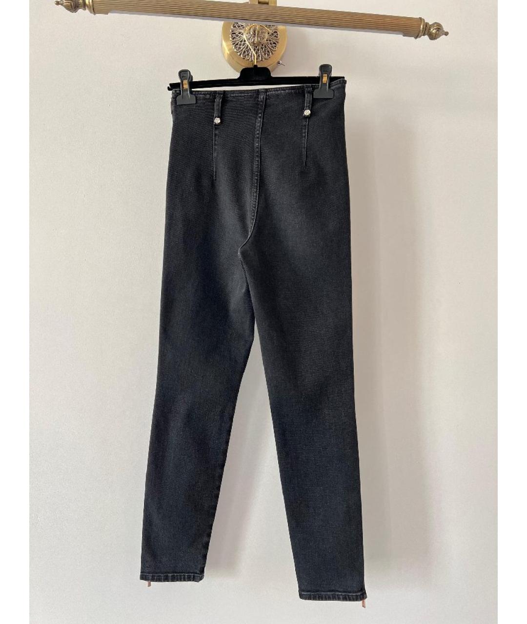 CHANEL Серые хлопковые джинсы слим, фото 2