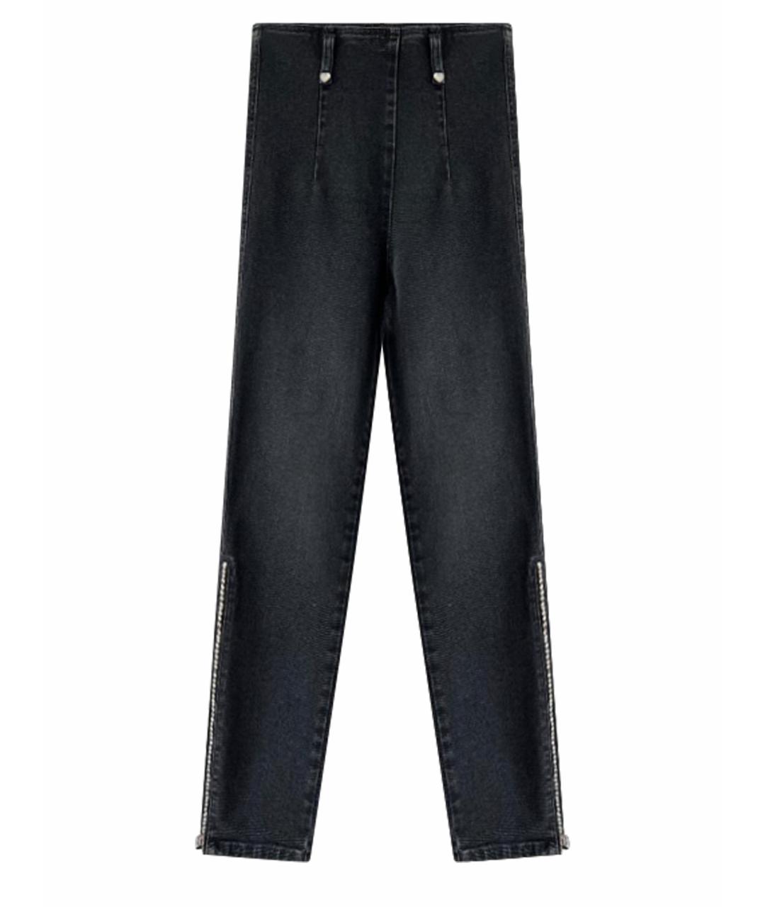 CHANEL Серые хлопковые джинсы слим, фото 1