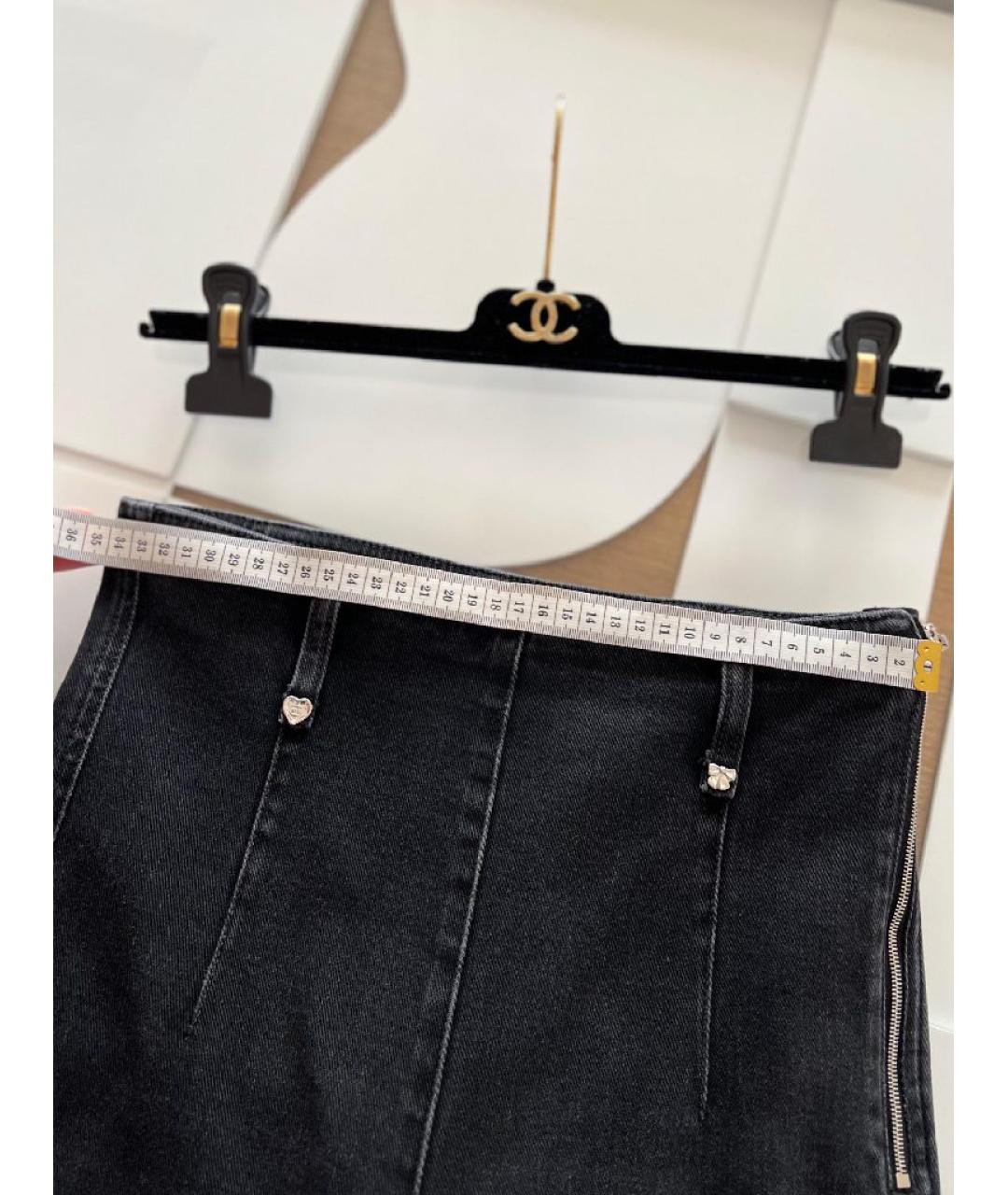 CHANEL Серые хлопковые джинсы слим, фото 5